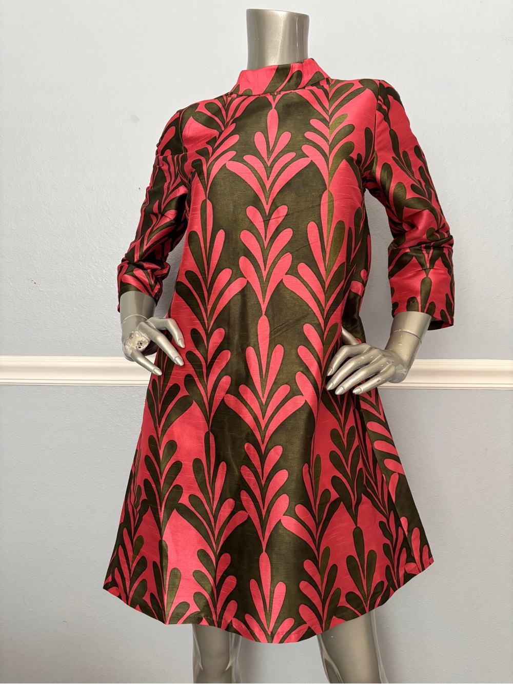 Frances Valentine Dress Diplomat Royal Palms Watermelon Nwt XS